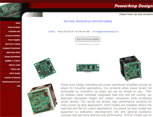 Tablet Screenshot of powerampdesign.net